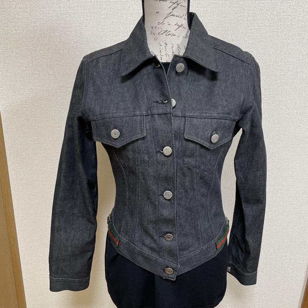 こうのとりGUCCI グッチ トムフォード期　デニムジャケット　ブラック