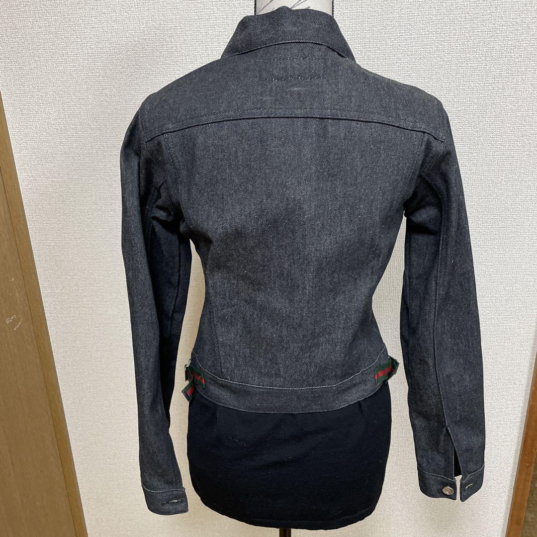 こうのとりGUCCI グッチ トムフォード期　デニムジャケット　ブラック