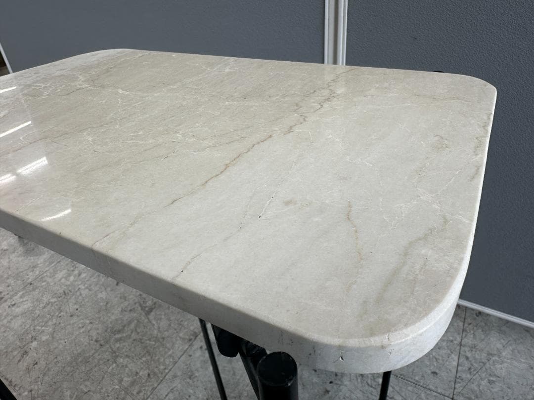 ZARA 　マーブル サイドテーブル　大理石　ホワイト