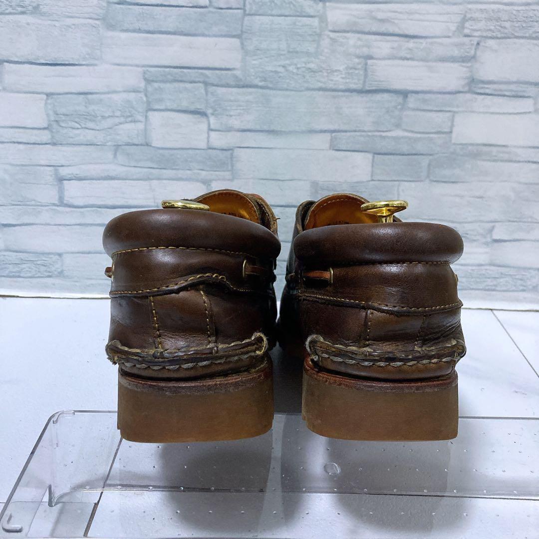 ティンバーランド 3eye クラシックラグ 茶色 デッキシューズ 本革 28