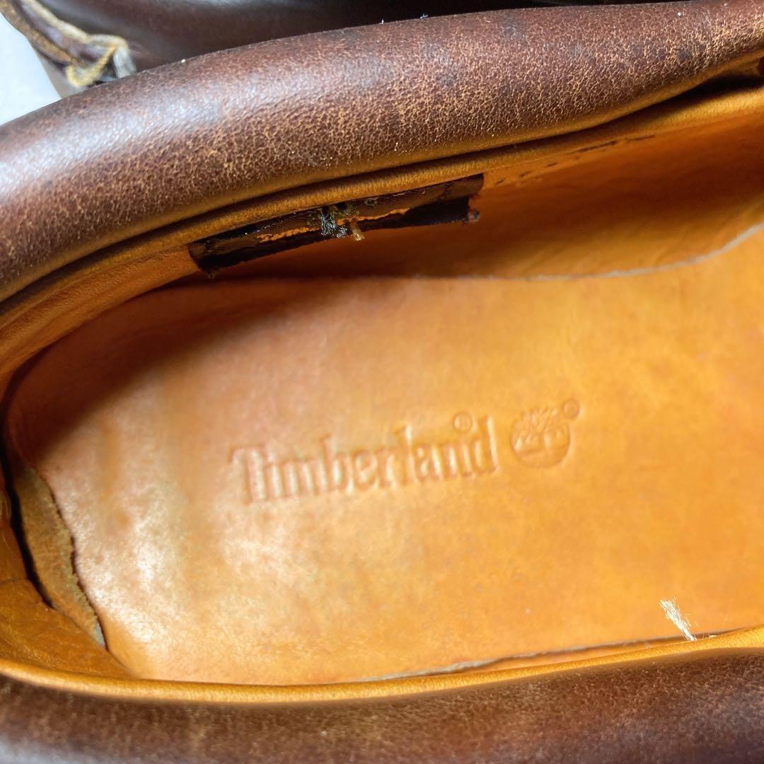 ティンバーランド 3eye クラシックラグ 茶色 デッキシューズ 本革 28
