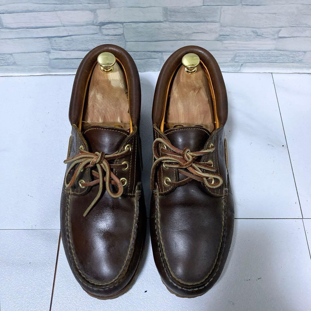ティンバーランド 3eye クラシックラグ 茶色 デッキシューズ 本革 28