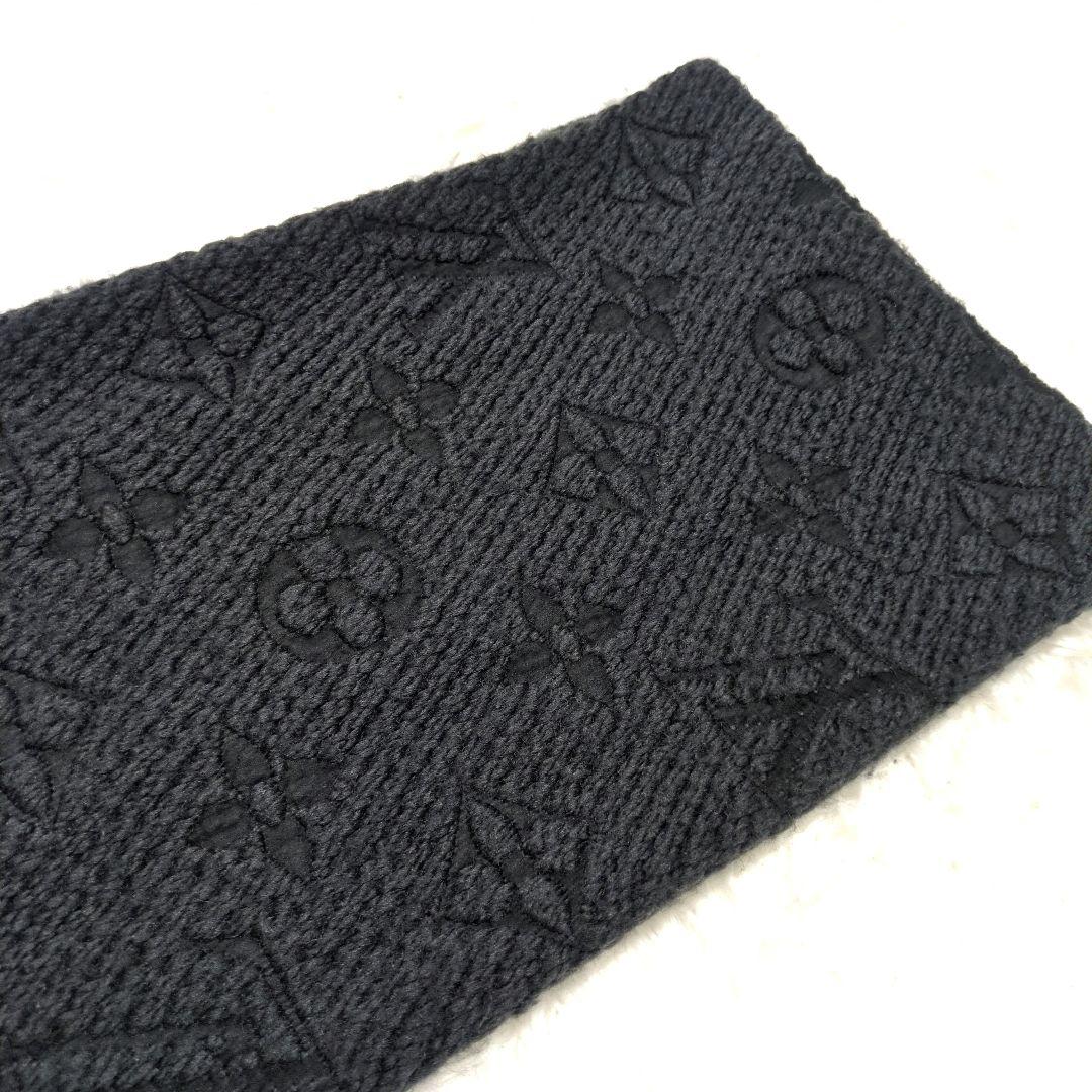 ルイヴィトン マフラー エシャルプ ロゴマニア 黒