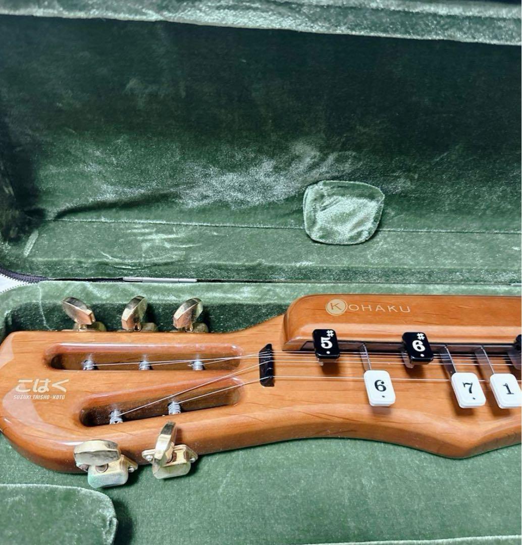 鈴木　大正琴こはくソプラノ　新品セミハードケース付き