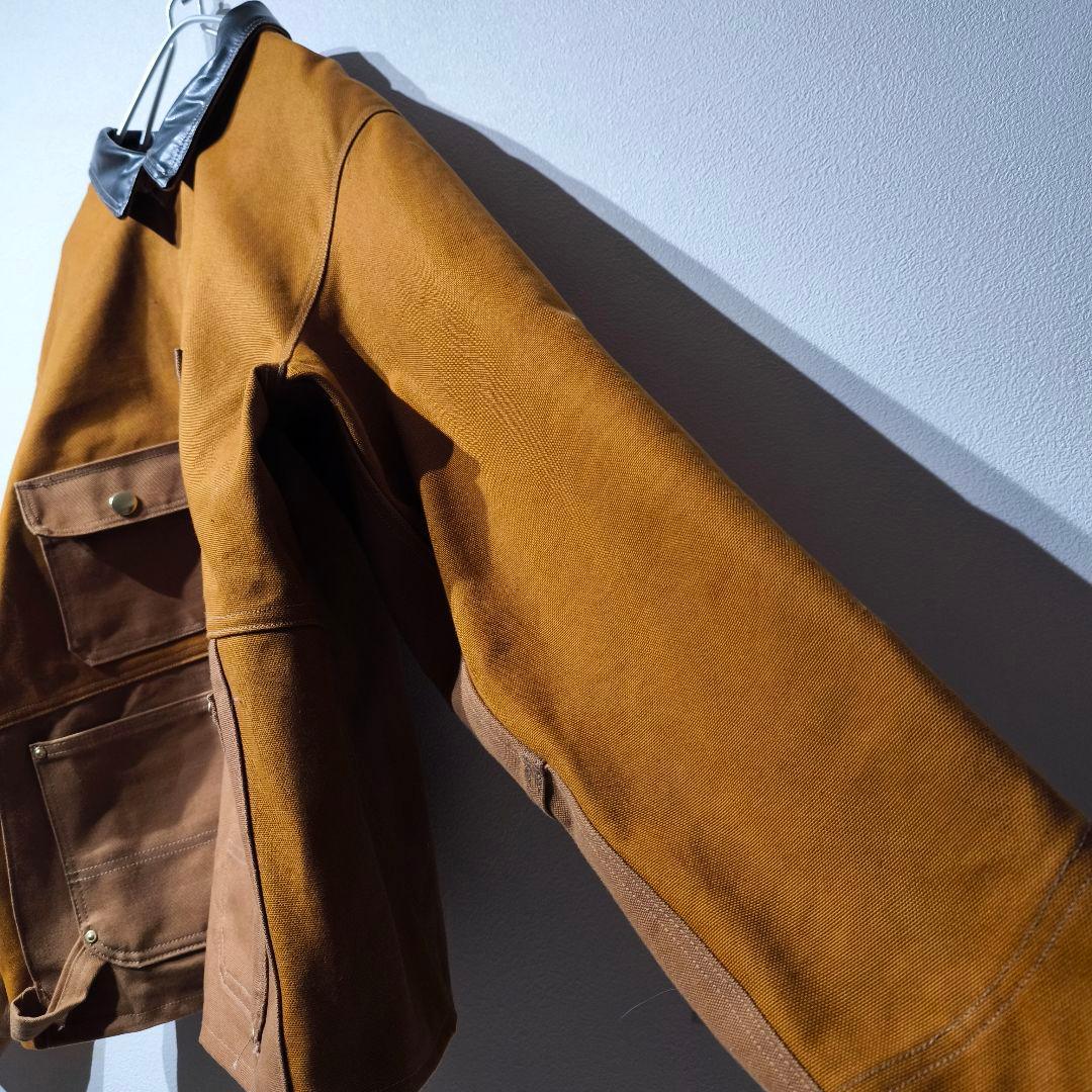 【限定品✨レザー襟】CARHARTT DUCK FILM COVERALL