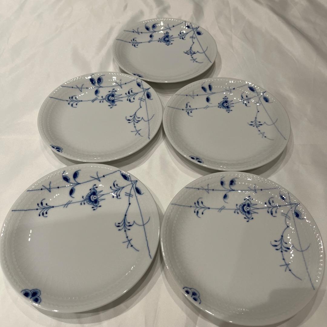 ロイヤルコペンハーゲン　ブルーパルメッテ　15㎝　5枚