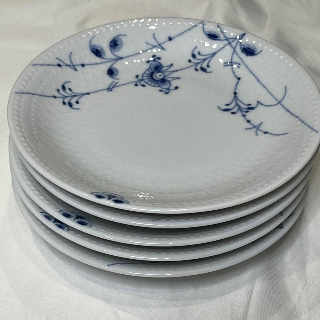 ロイヤルコペンハーゲン　ブルーパルメッテ　15㎝　5枚