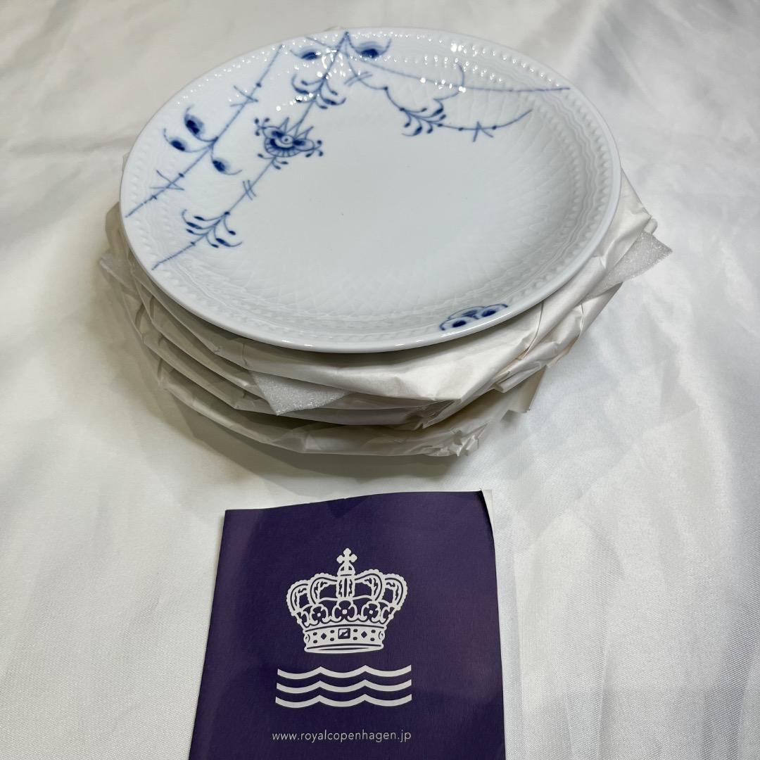 ロイヤルコペンハーゲン　ブルーパルメッテ　15㎝　5枚