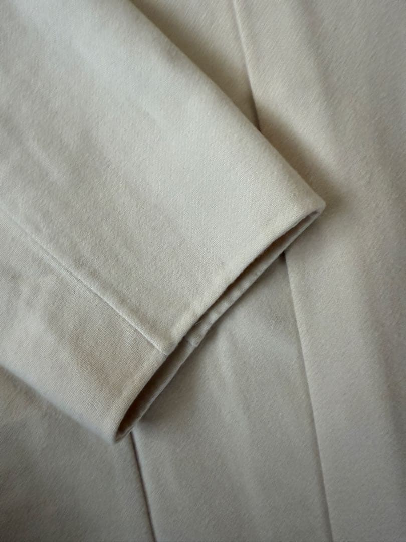 ドゥロワー drawer メルトンノーカラーコート　38 ブラミンク　コクーン