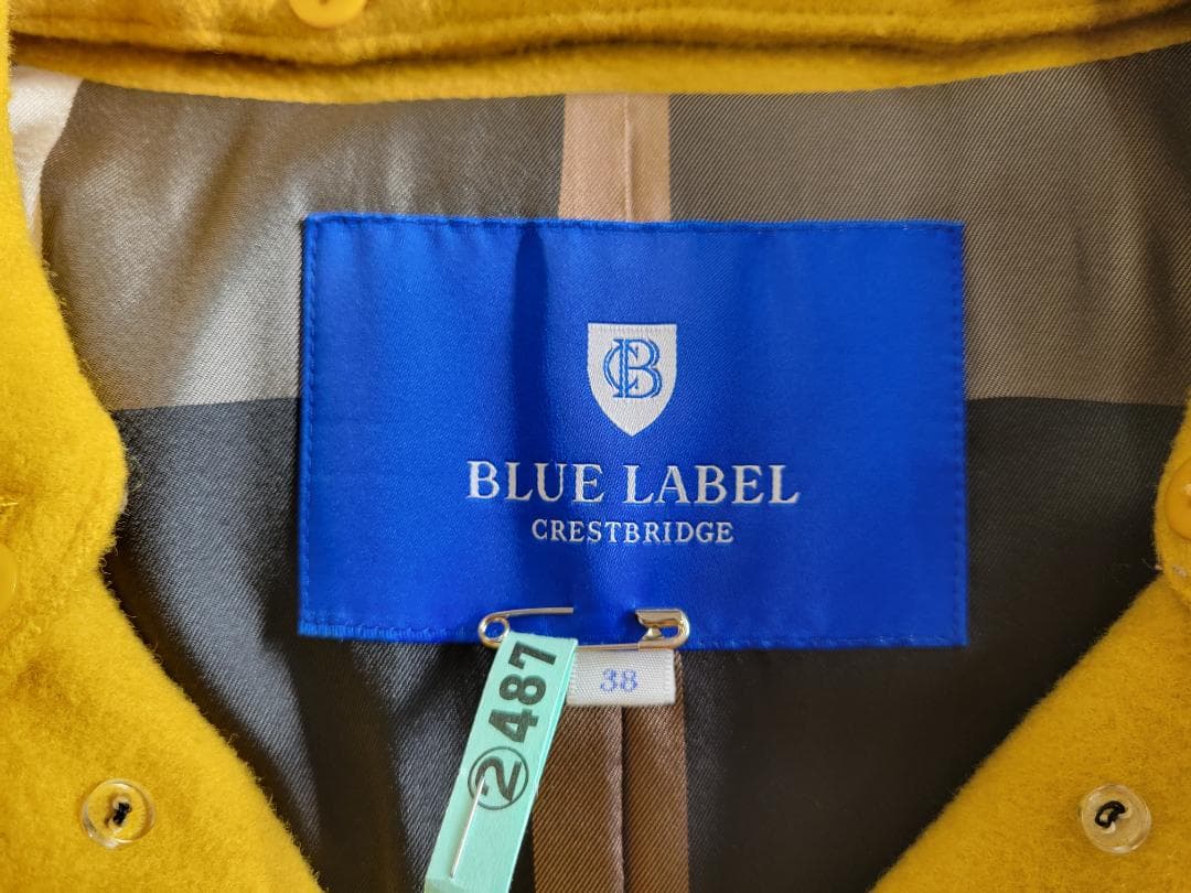 BLUE LABEL CRESTBRIDGE ウールコートイエロー38