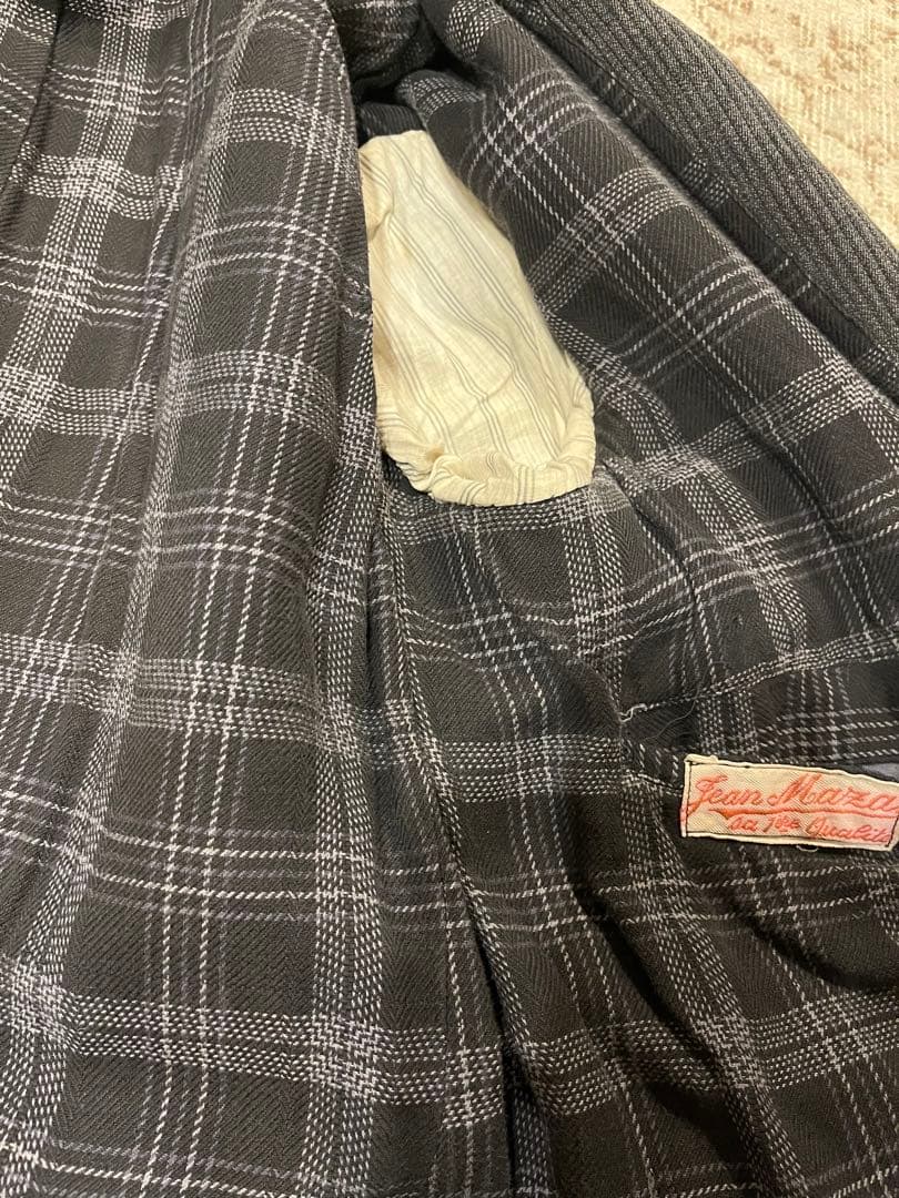 40年代 フランス製 コットンピケ テイラードジャケット