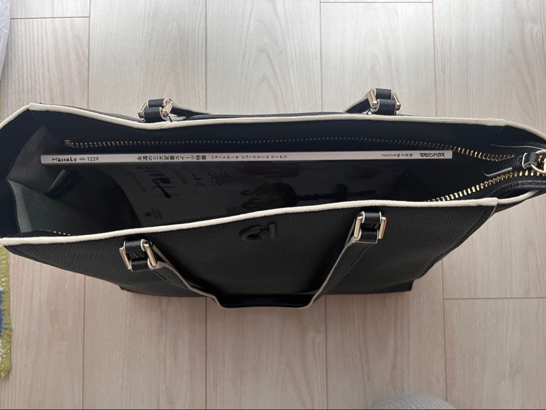 美品　コールハーン　ビジネスバッグ　女性用　黒　革製