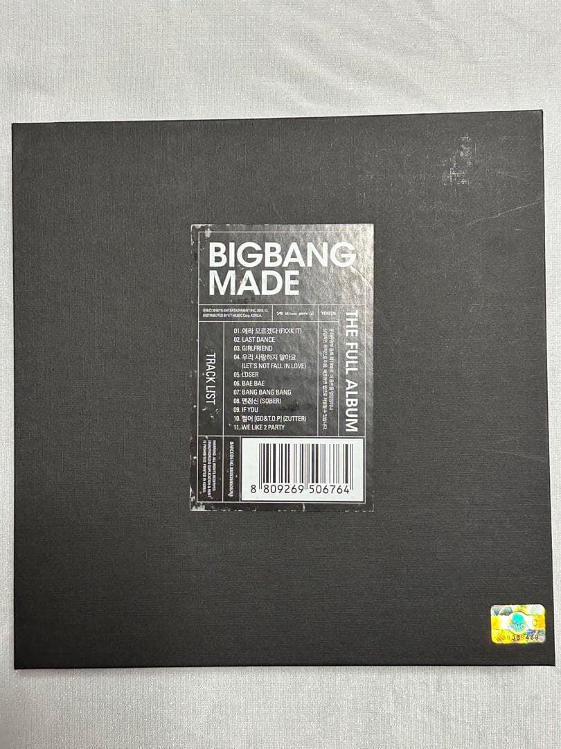 BIGBANG MADE FULL ALBUM 韓国版 初回盤 キャンバスCD