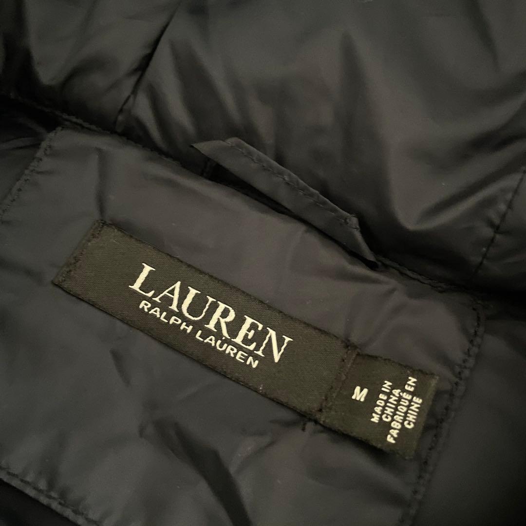 ラルフローレン♡ ロングベスト　ビッグロゴ刺繍　ネイビー