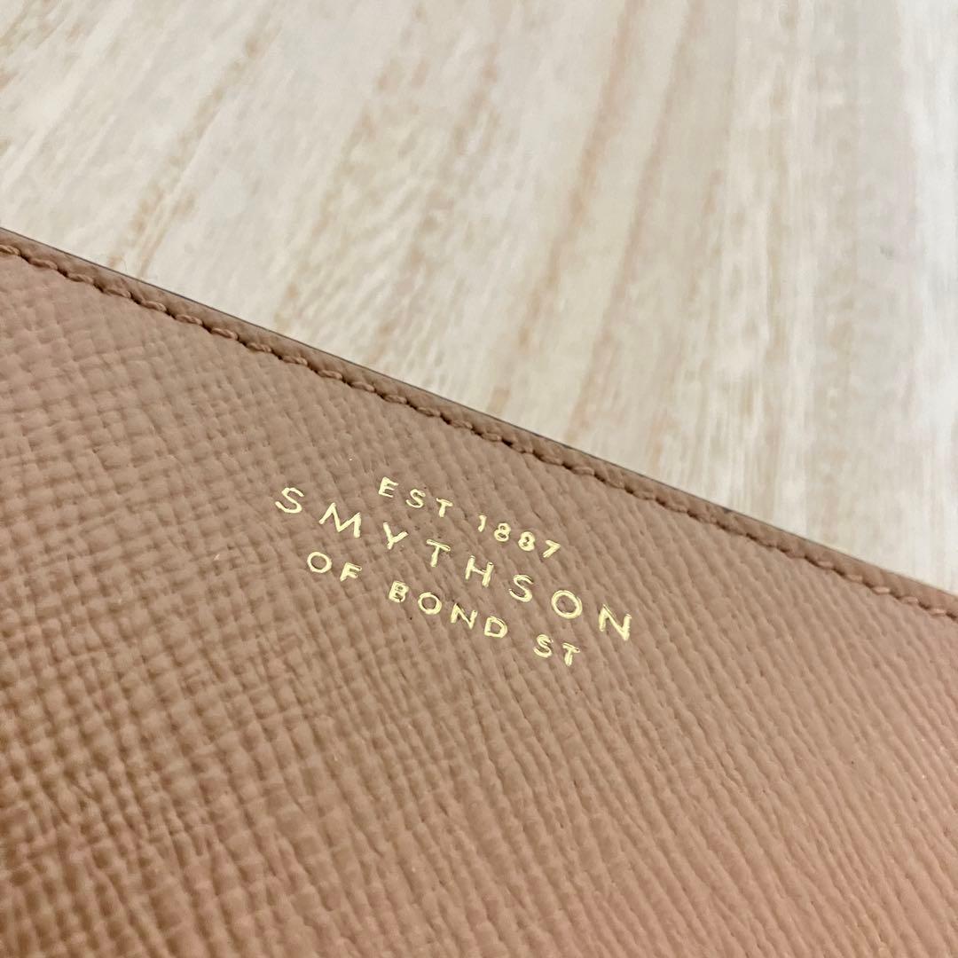 訳あり✨SMYTHSON✨スマイソン✨長財布 ラウンドジップ✨ライトブラウン