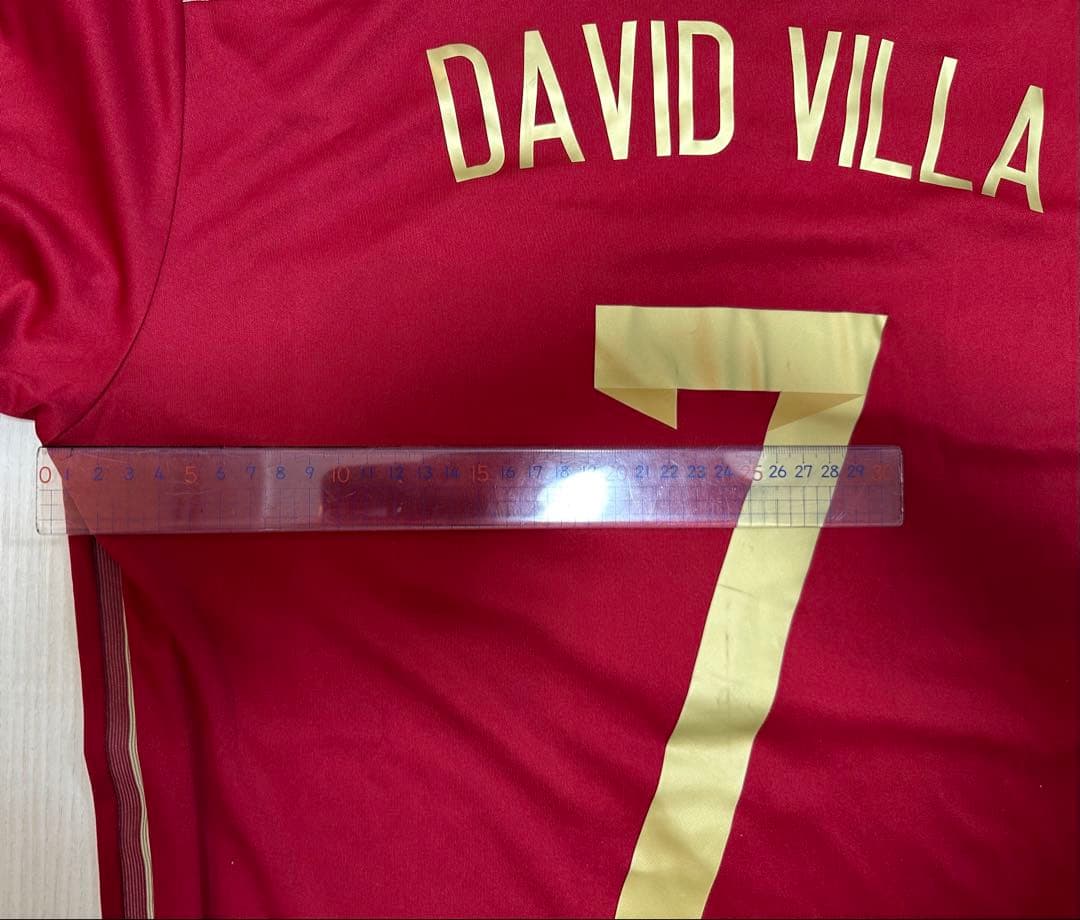 スペイン代表 2014年 ホーム ユニフォーム ダビド・ビジャ Oサイズ