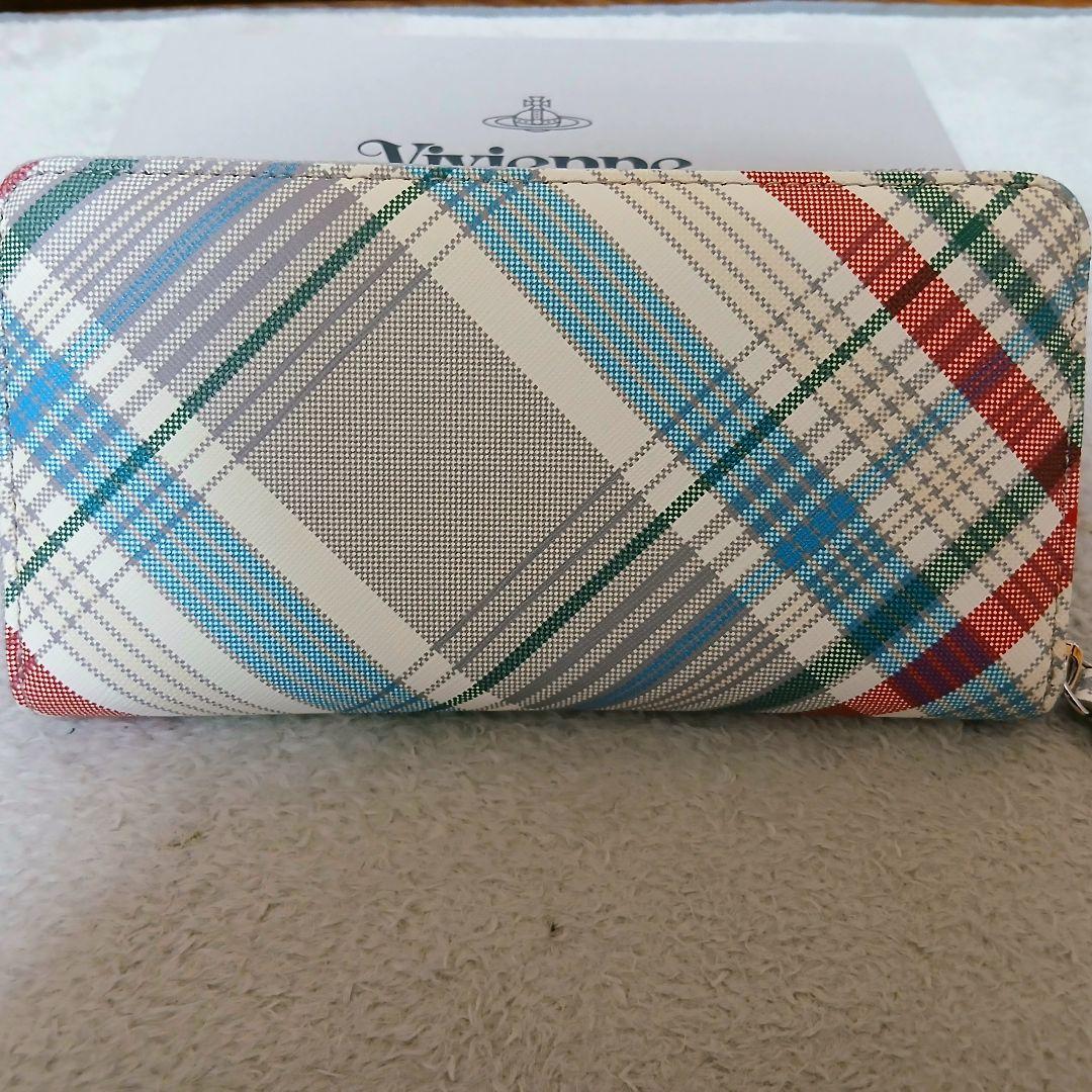 新品未使用【ヴィヴィアンウエストウッド】長財布 オーブ タータンチェック