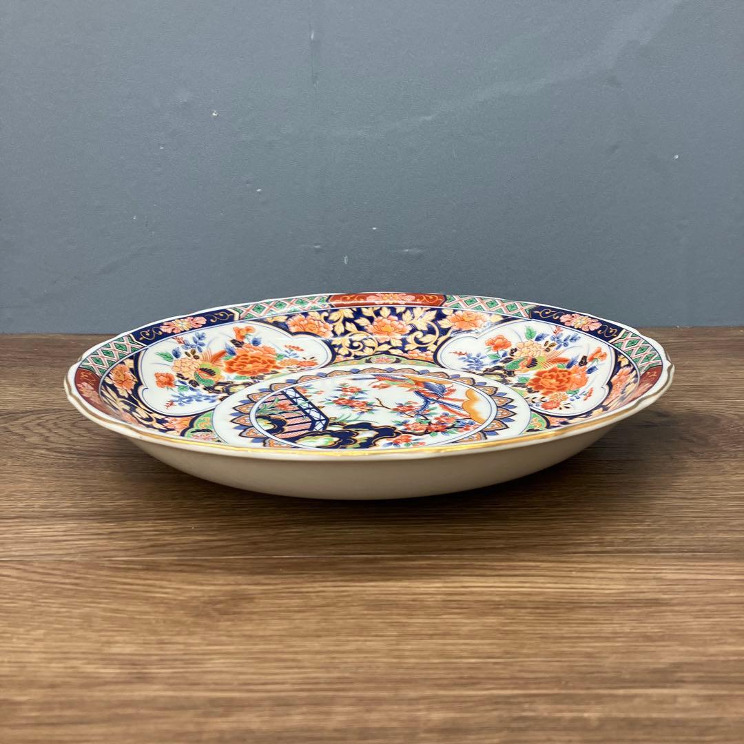 E-1 昭和レトロ 有田焼 大喜陶苑 古伊万里様式 盛皿 小皿 6点セット 金彩