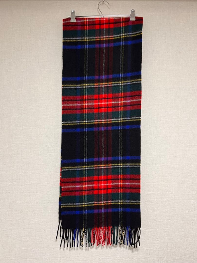 Johnstons of Elgin カシミヤマフラー タータンチェック