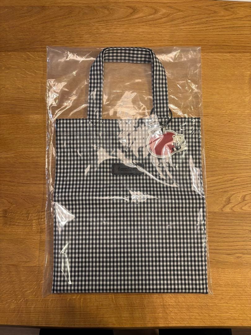 familiarファミリア　ギンガムチェック柄トートバッグ