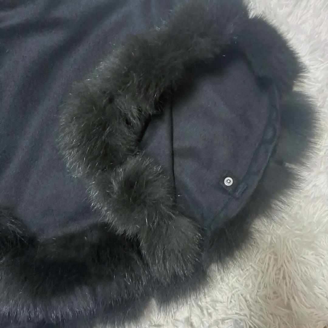 タイムセール✨最高級✨SAGA FURS カシミヤケープ ポンチョ フォックス