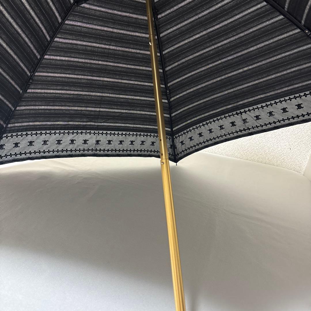 レア CELINE セリーヌ マカダム オーガンジー ムーンバット パラソル