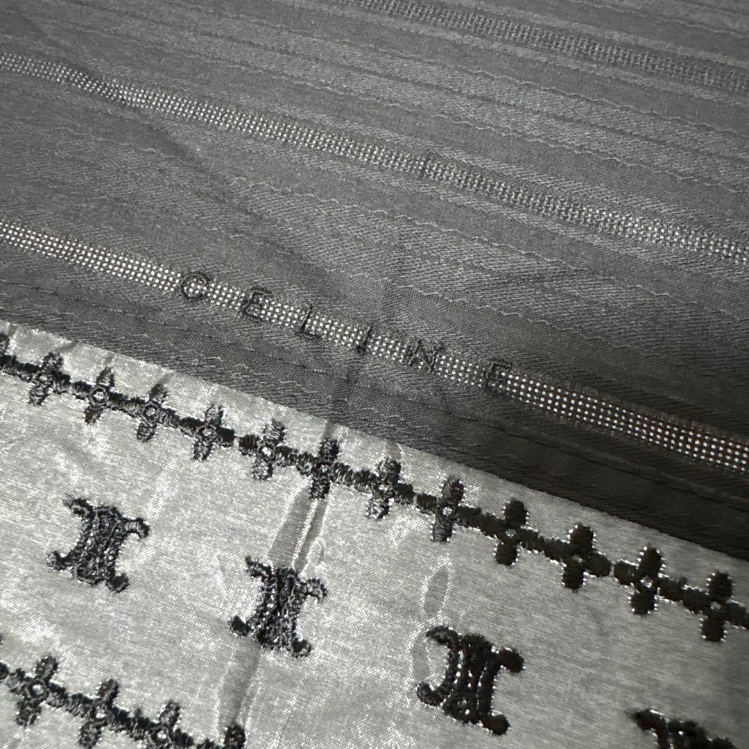 レア CELINE セリーヌ マカダム オーガンジー ムーンバット パラソル