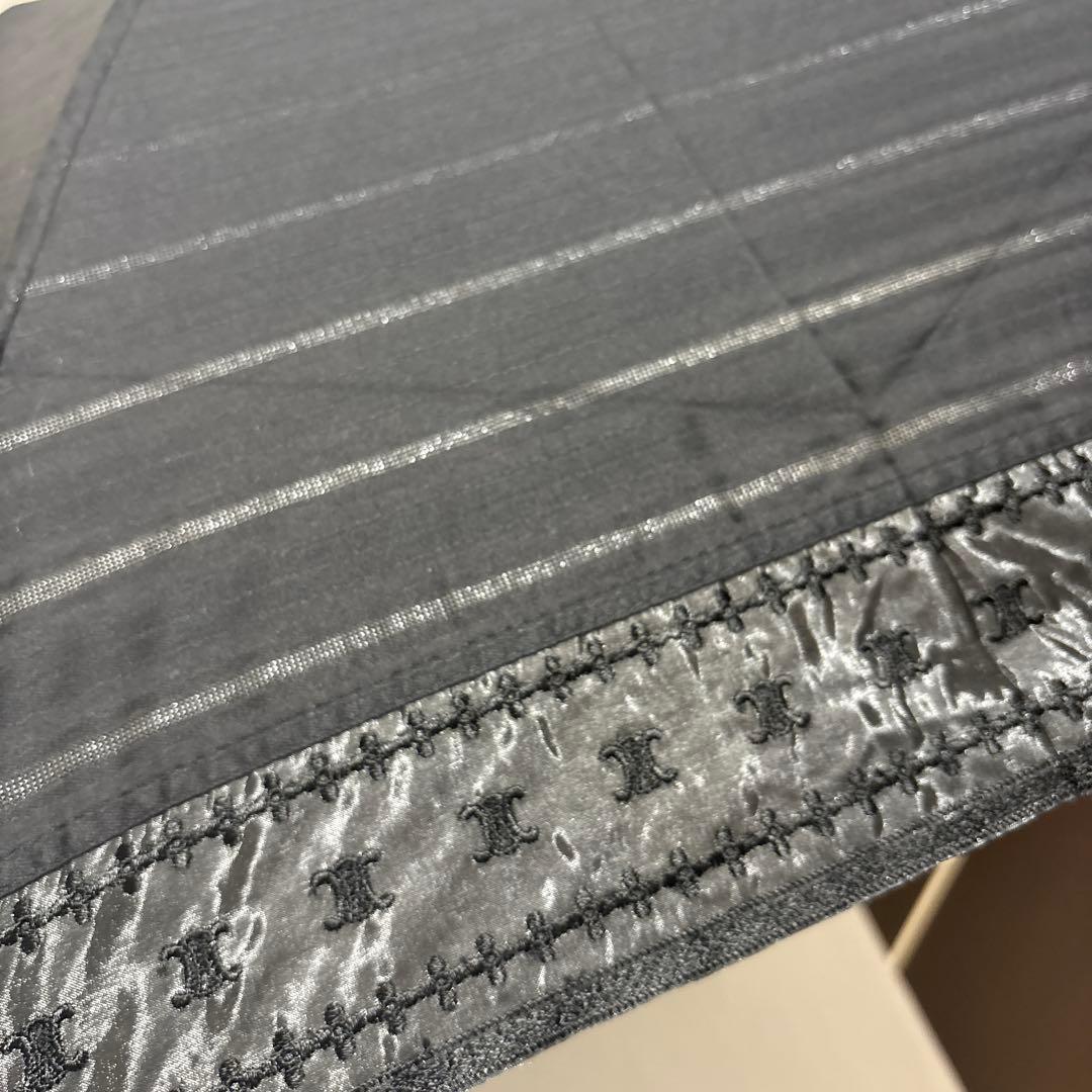 レア CELINE セリーヌ マカダム オーガンジー ムーンバット パラソル