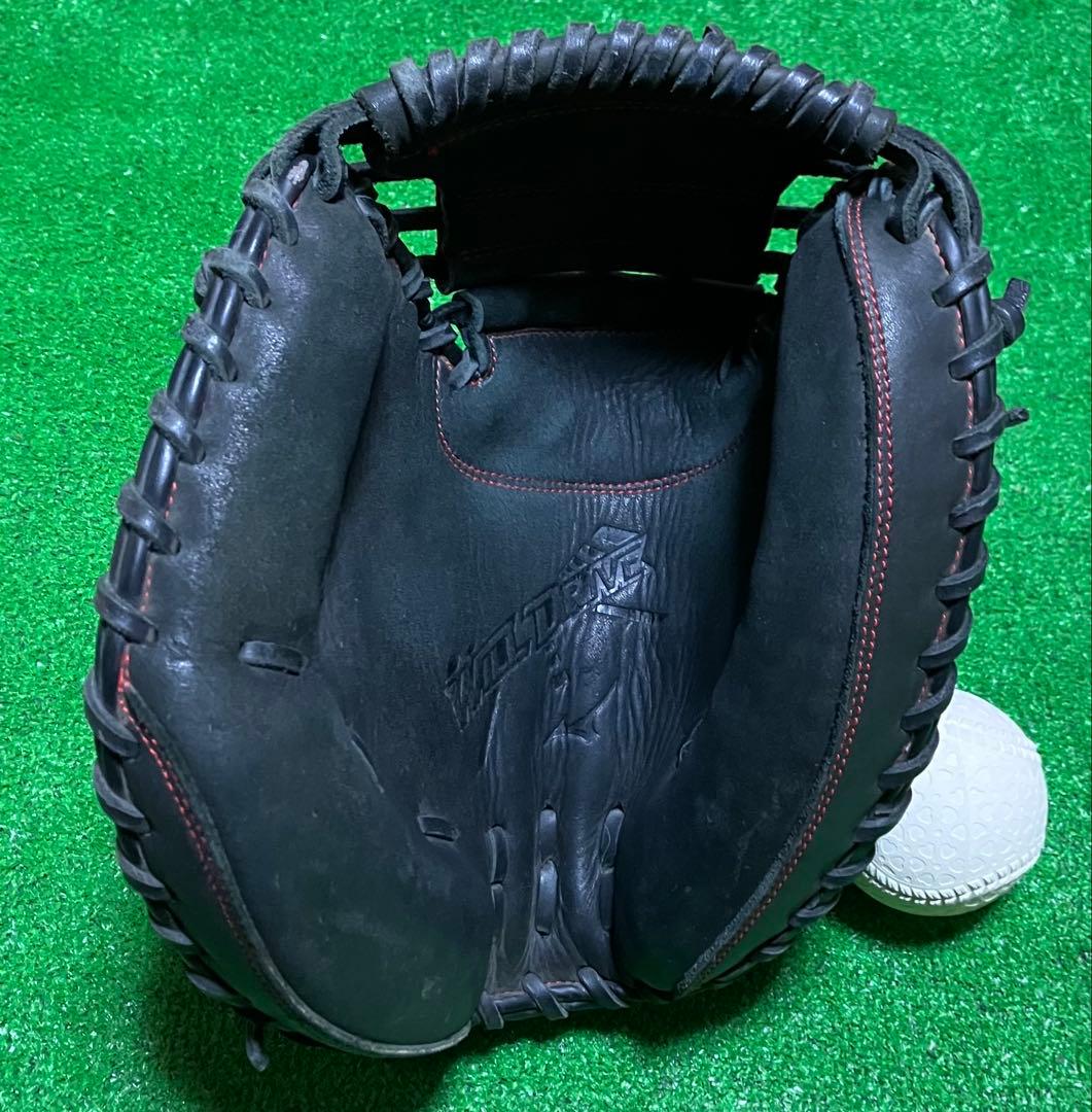 軟式野球 左投 キャッチャーミット ミズノ MIZUNO 捕手 大人 黒