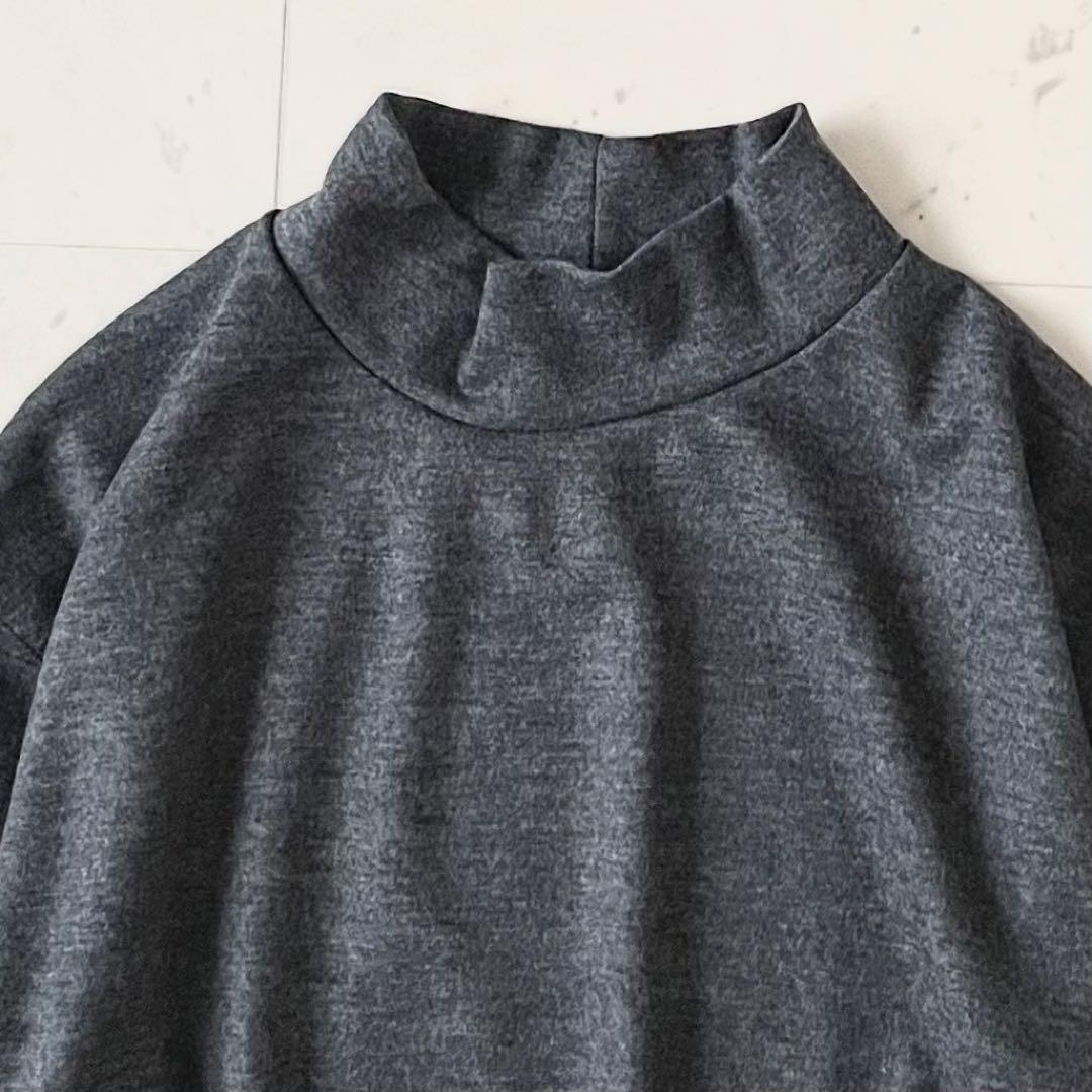 極美品♪23区 ウールミルドジャージーカットソー 44 大きいサイズ グレー