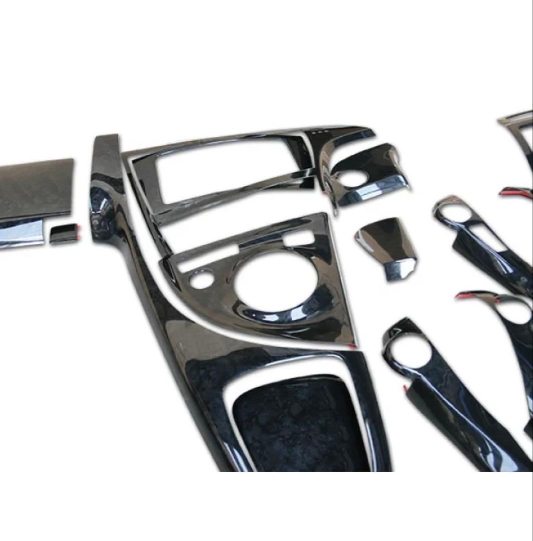 トヨタプリウス ZVW30系 3Dインテリアパネル 19P 黒木目