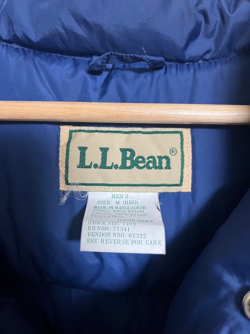 L.L.Bean ダウンベスト　ネイビー　肉厚