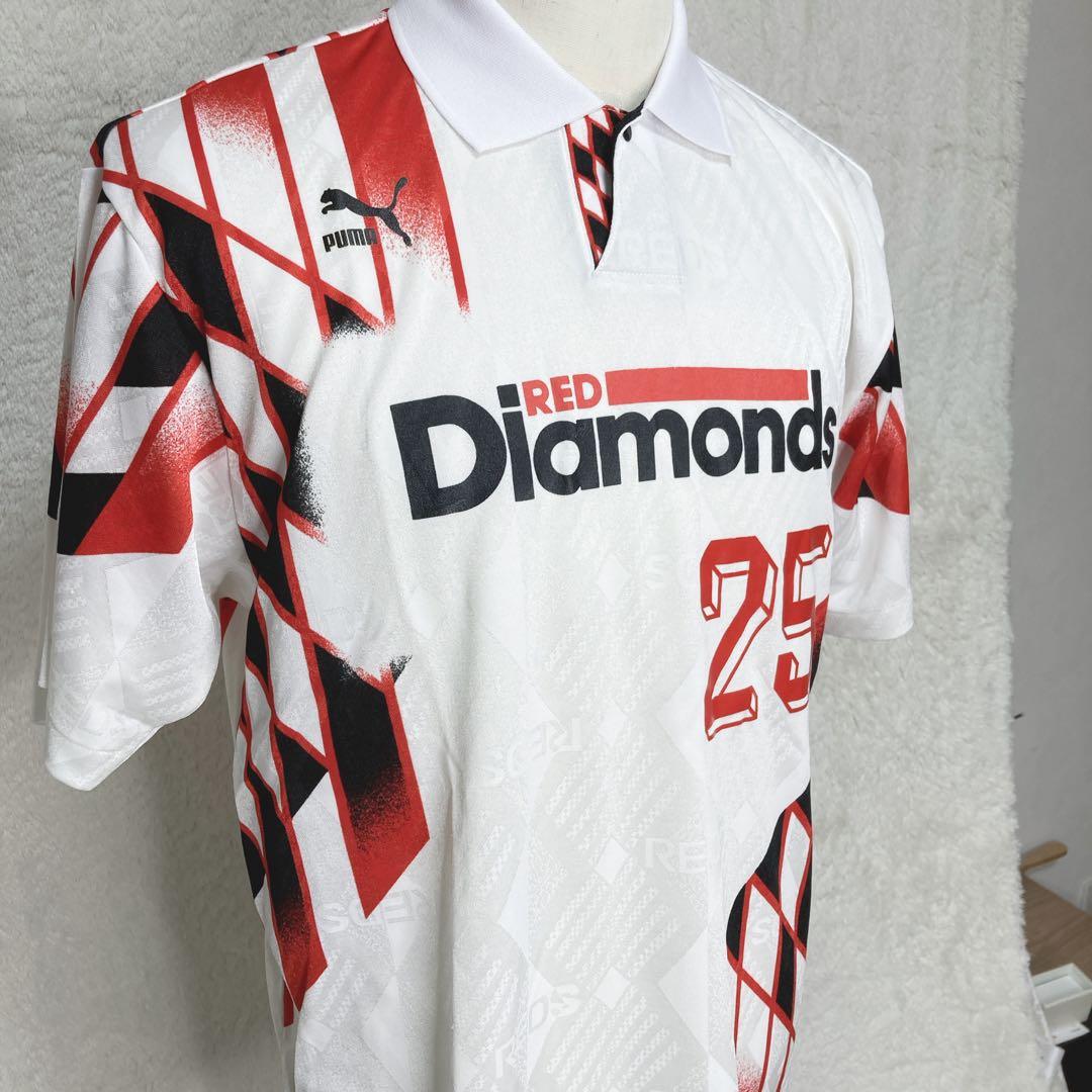 貴重 浦和レッズ 92/94 カップ戦 三菱浦和 アウェイユニフォーム XO