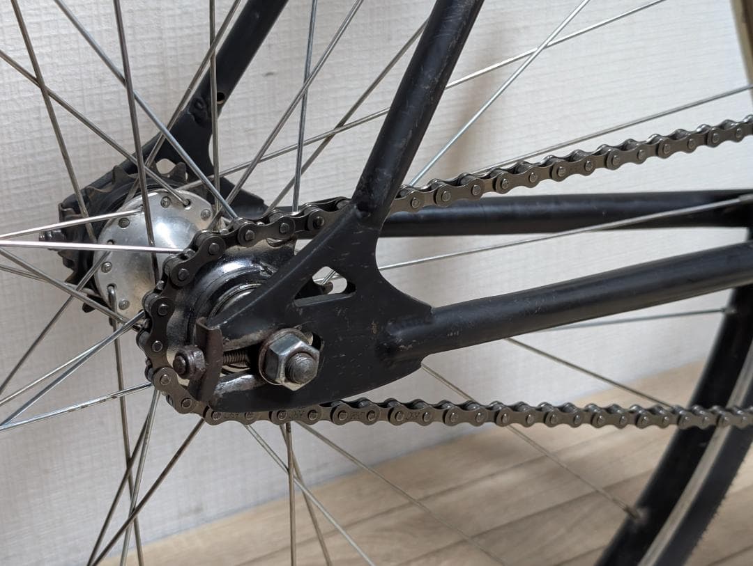 69 メンテ済! ピスト ノーブランド 黒×金