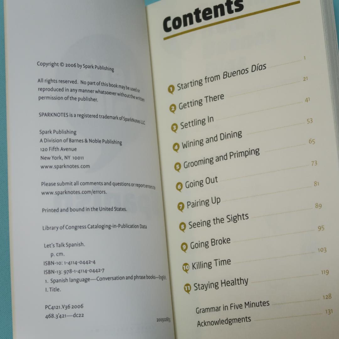 セール！洋辞書（英/スペイン）Let's Talk Spanish!　フレーズ集