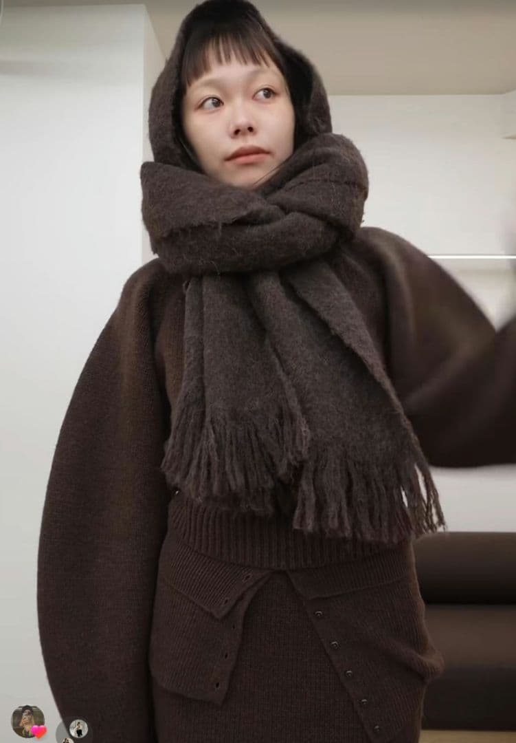 小物 todayful Brashed Volume Stole