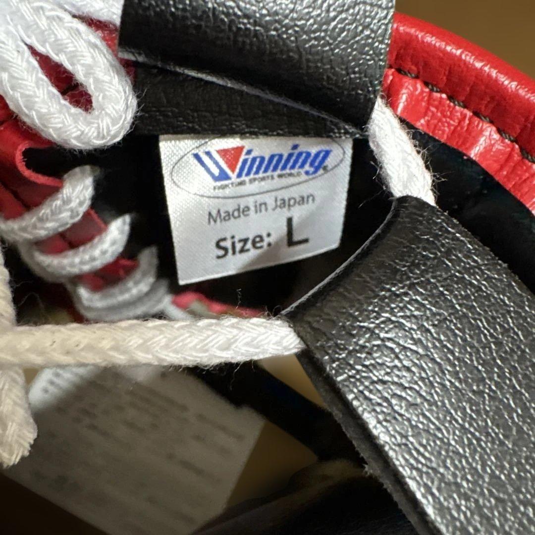 新品未使用、winningフルフェイスヘッドギアＬサイズ、レッド