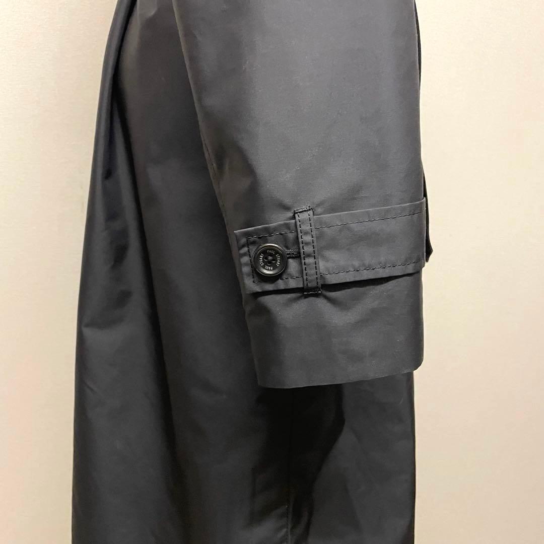 【美品】Paul Stuart ブラック 2WAY上質トレンチコート