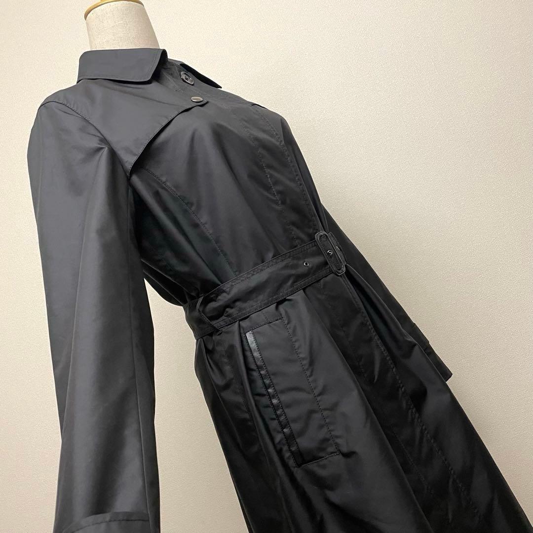 【美品】Paul Stuart ブラック 2WAY上質トレンチコート