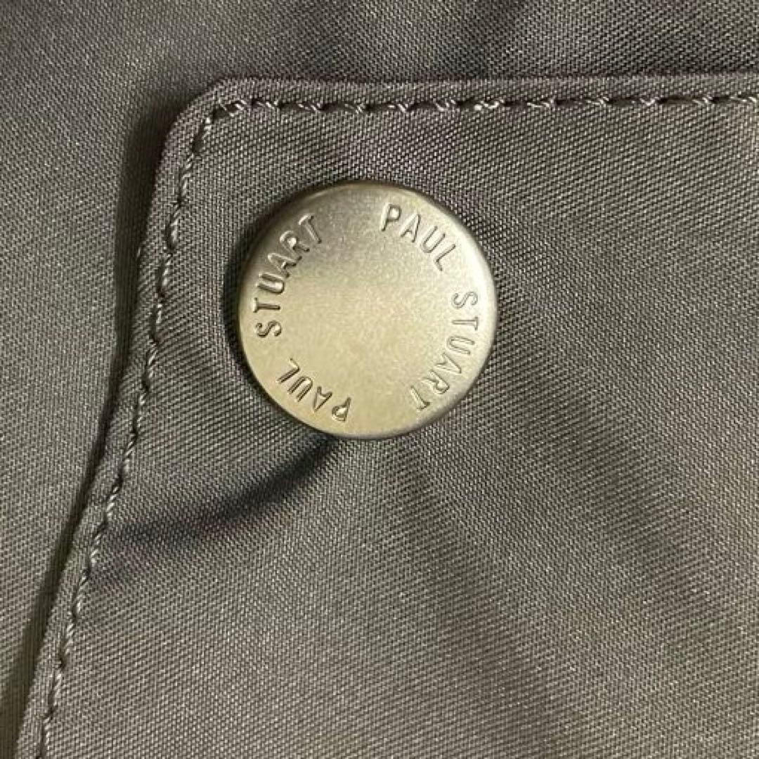 【美品】Paul Stuart ブラック 2WAY上質トレンチコート