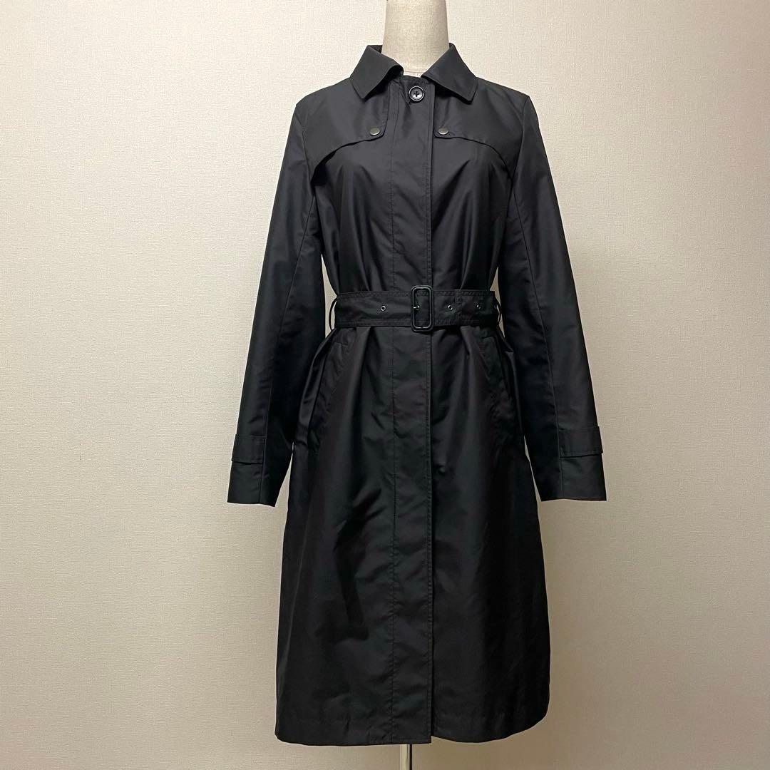 【美品】Paul Stuart ブラック 2WAY上質トレンチコート