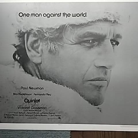 洋画 ポールニューマン映画ポスター クインテット