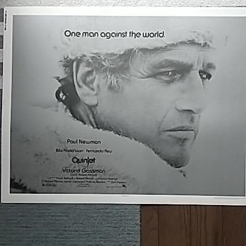 洋画 ポールニューマン映画ポスター クインテット