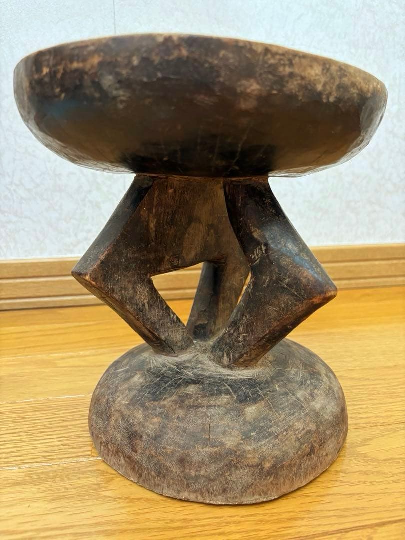 【週末限定値下げ】アフリカ スツール トンガ族 インテリア 家具 椅子 Sサイズ