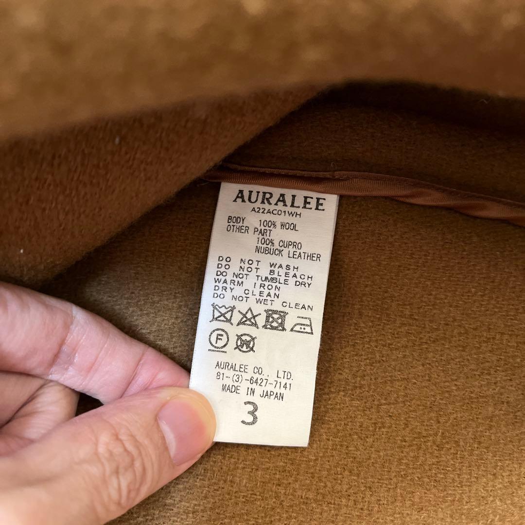 ジャケット・アウター AURALEE WOOL HERRINBONE PILE DUFFLE COAT