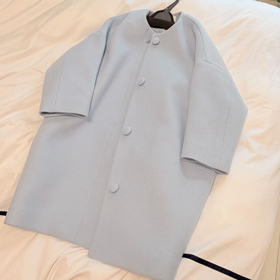 こちらは即日発送　ツルバイマリコオイカワ　ライトブルー 　水色　 ロングコート