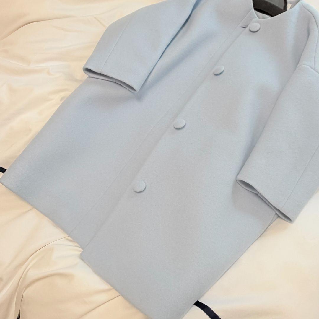 こちらは即日発送　ツルバイマリコオイカワ　ライトブルー 　水色　 ロングコート