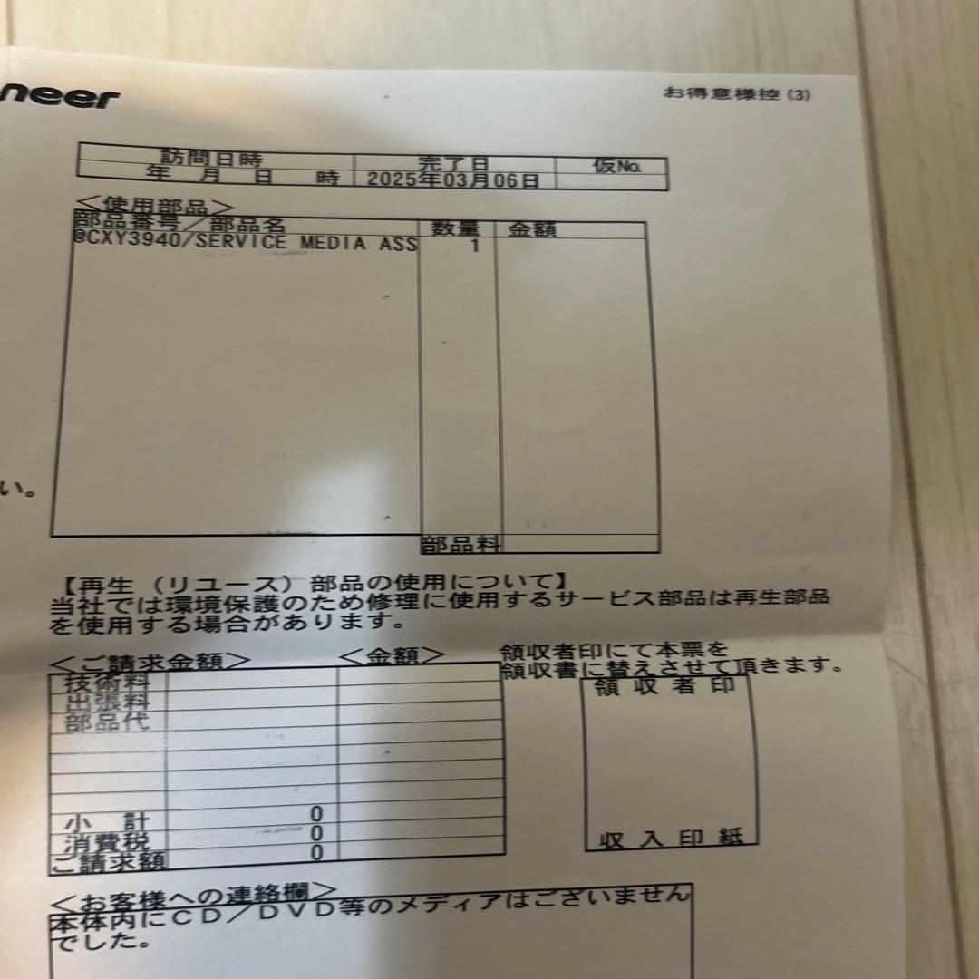 quasar. 美品カロッツェリア AVIC-RZ710 7インチナビ