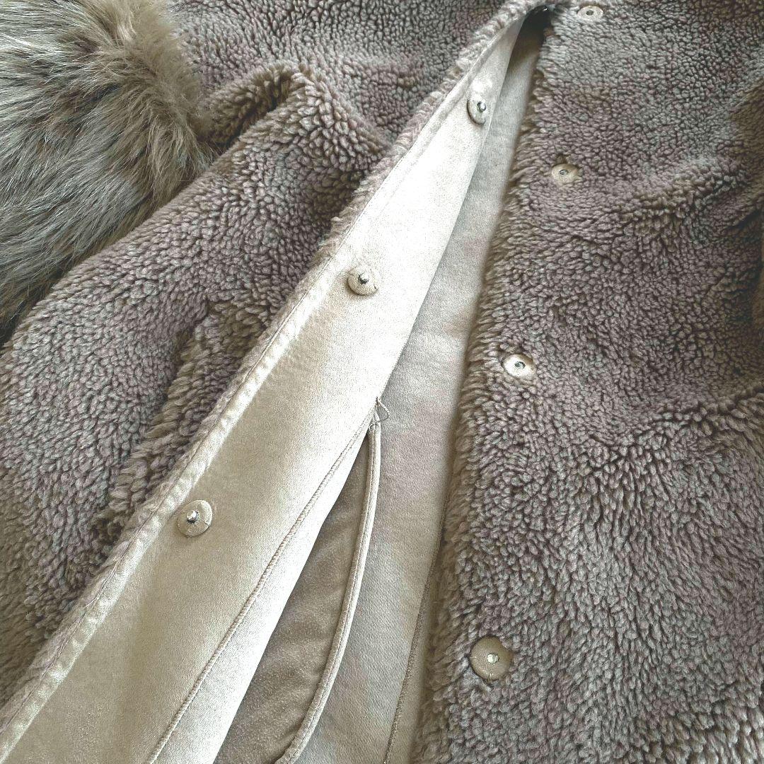 セルフォードCELFORD コート ファー 袖2ウェイ ボア ノーカラー