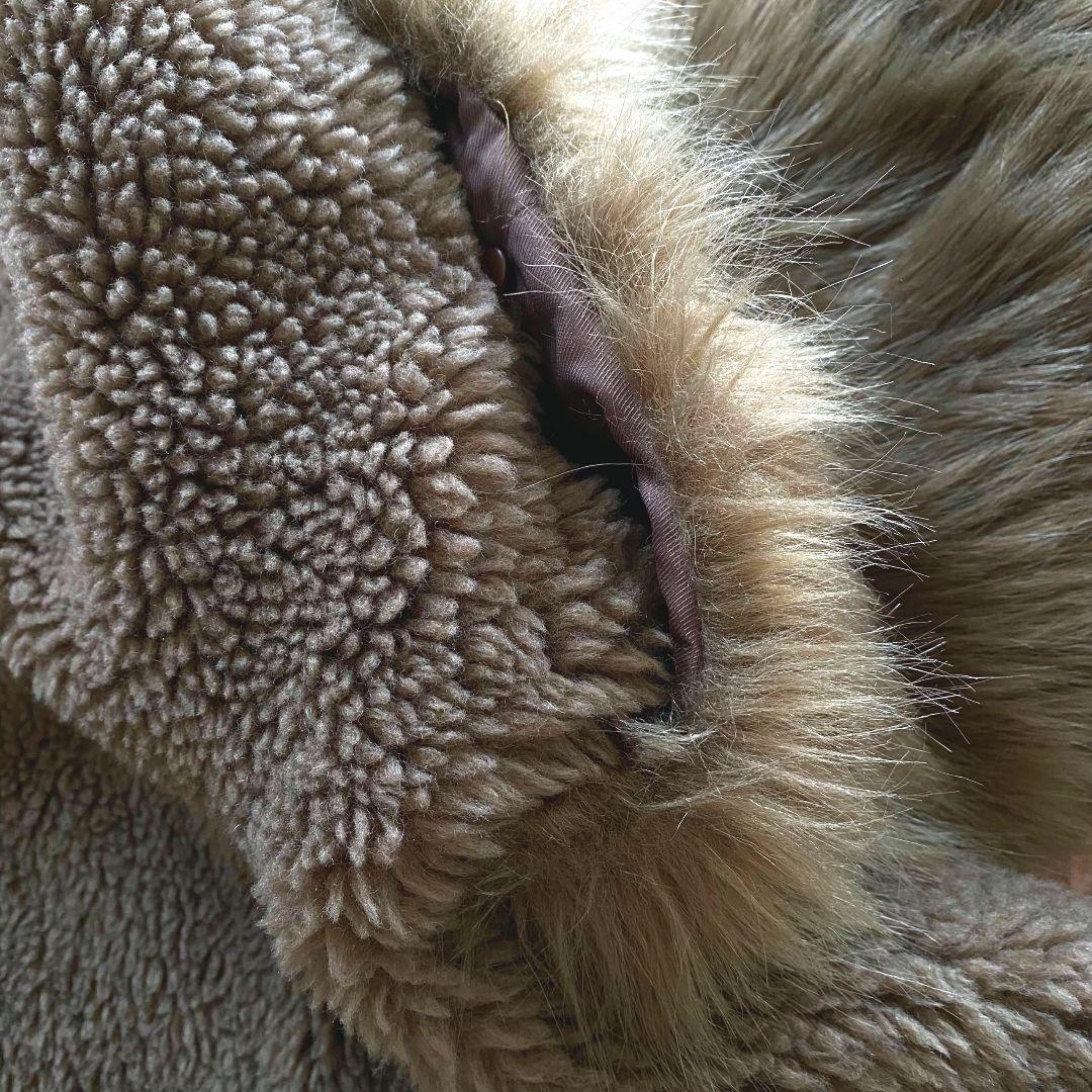 セルフォードCELFORD コート ファー 袖2ウェイ ボア ノーカラー